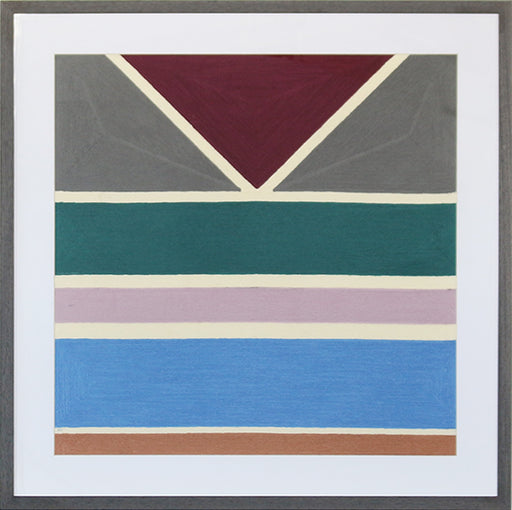 DECOR61 - Bottom Line Framed Geometric Embroidery 