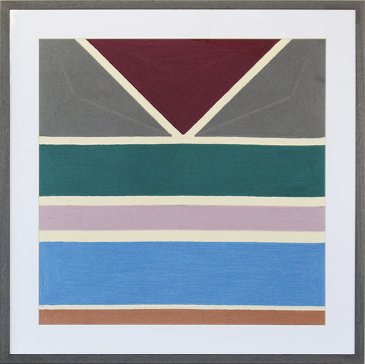 DECOR61 - Bottom Line Framed Geometric Embroidery 