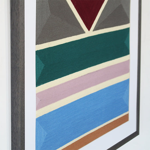 DECOR61 - Bottom Line Framed Geometric Embroidery 