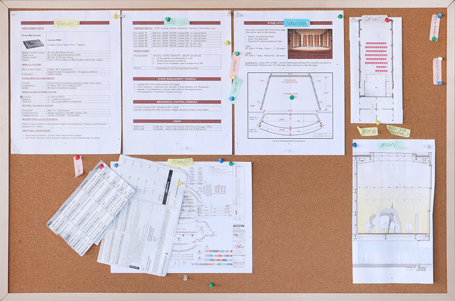 Thin Light Wooden Frame Bulletin Board