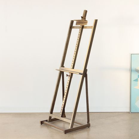 Easel Props Large Brushed Iron Artist Easel — Bridge Furniture & Props NY