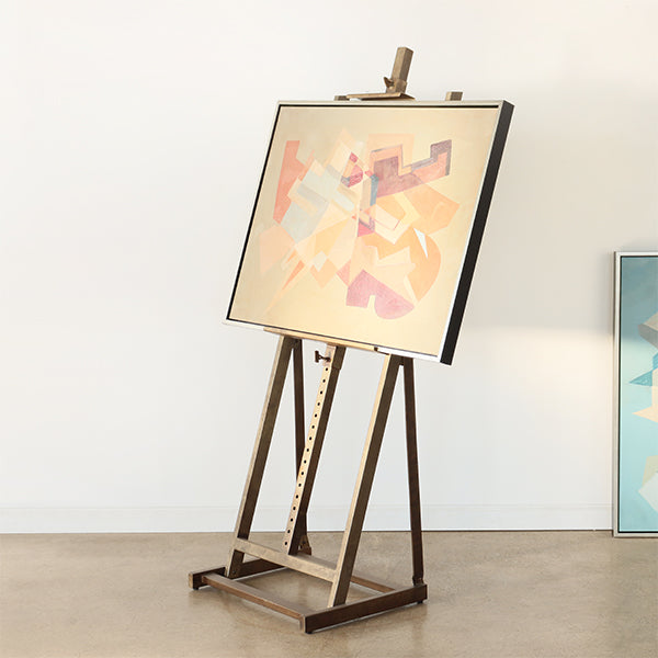 Large Brushed Iron Artist Easel