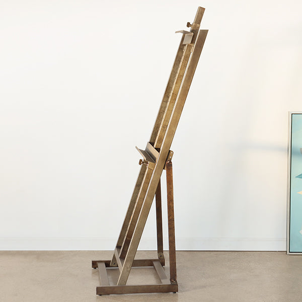 Large Brushed Iron Artist Easel
