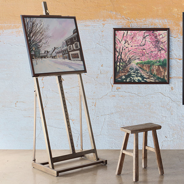 Large Brushed Iron Artist Easel