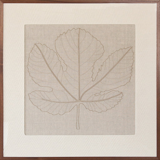 DECOR82 - Miss Maple Embroidered Leaf Study 36x36