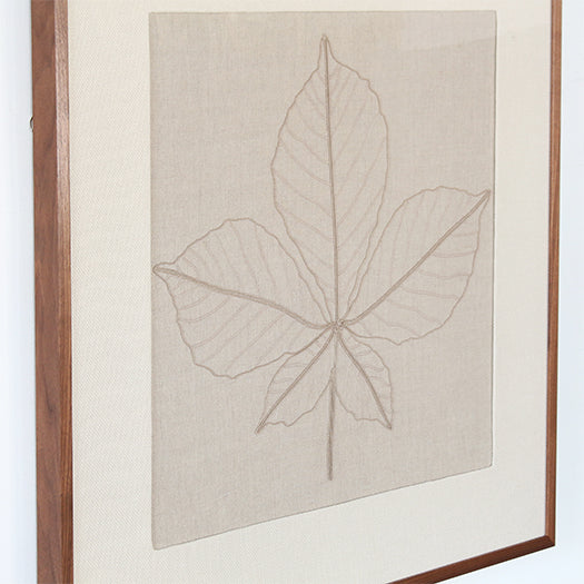 DECOR84 - Horse Chestnut Embroidered Botanical 36x36