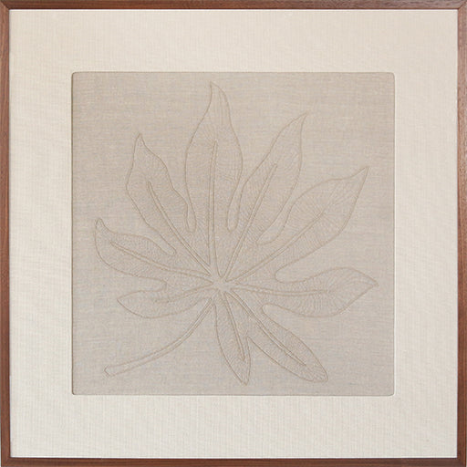 DECOR86 - Schefflera Embroidered Botanical 36x36 