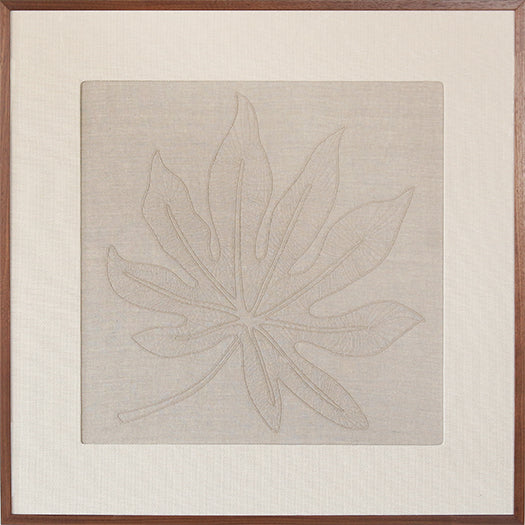 DECOR86 - Schefflera Embroidered Botanical 36x36 