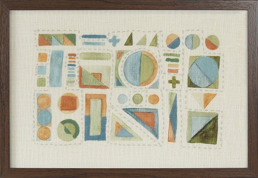 DECOR94 - Abstract Multi Textile 26W X 18H 