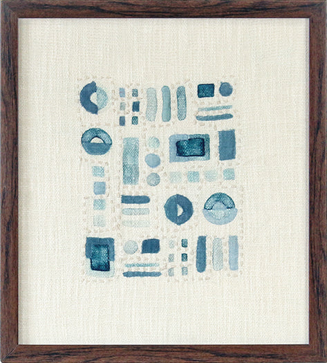 DECOR95 - Abstract Blue Textile  20W X 20H 