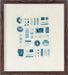 DECOR95 - Abstract Blue Textile  20W X 20H 