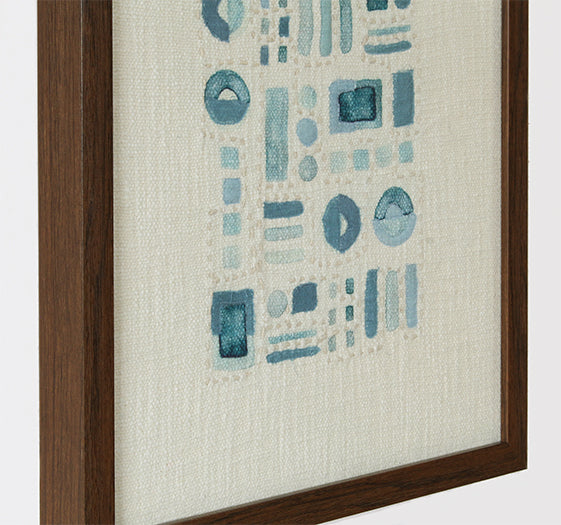 DECOR95 - Abstract Blue Textile  20W X 20H 