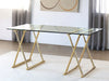 DK100 Mitchell Gold Xavier Desk in Polished Brass 