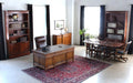 SB44 Yew Wood Breakfront Console Cabinet, Circa 1960 