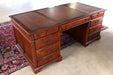 DK107 Weathered Cherry Executive Desk 