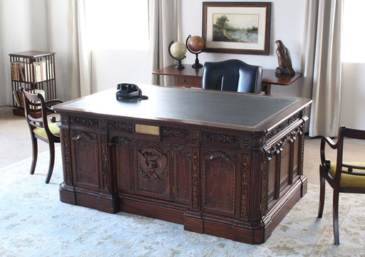 DK111 Reproduction of US President's Desk in Mahogany 