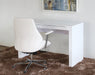OC64 Bergen Low Back Office Chair in White Leatherette