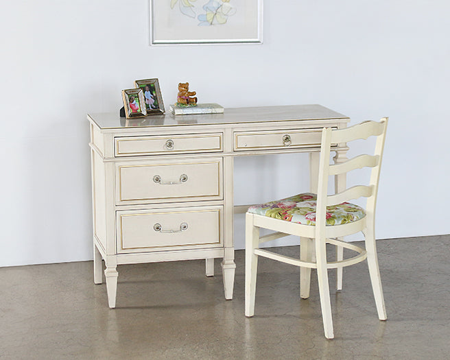 DK125 Vintage Ivory Desk 
