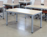 DK139 - Maple Top Multi Purpose Table WSilver Post Legs