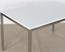 DK140 - White Desk With Silver Base