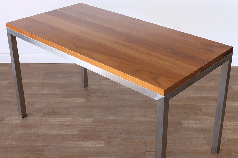Solid Walnut Top Parsons Desk