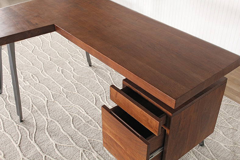 Acacia Wood L Desk