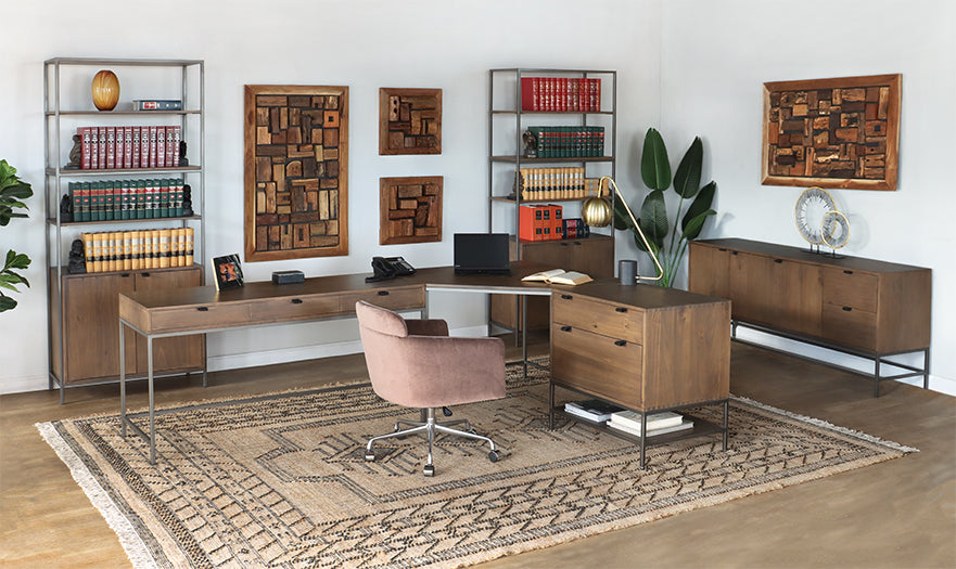 Auburn Poplar Modular Corner Desk