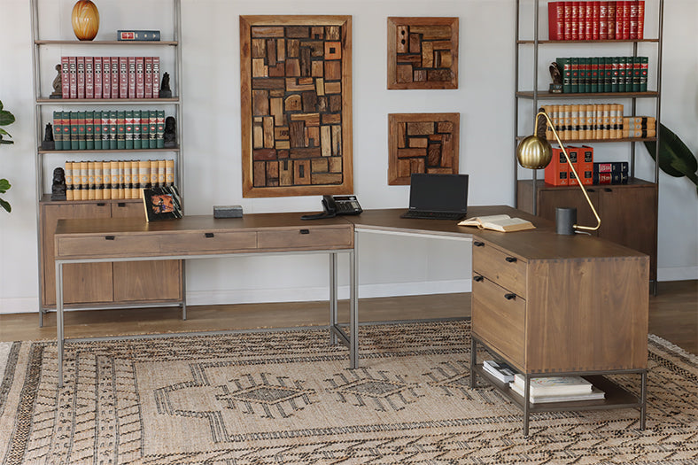 Auburn Poplar Modular Corner Desk