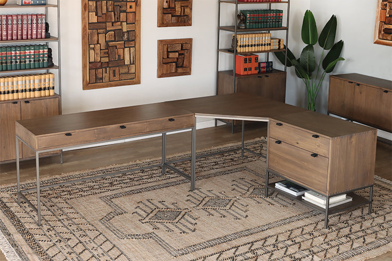 Auburn Poplar Modular Corner Desk