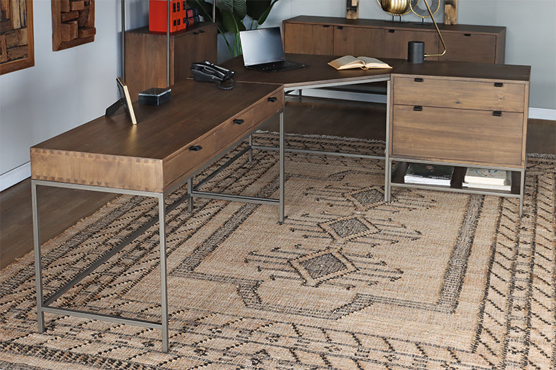 Auburn Poplar Modular Corner Desk