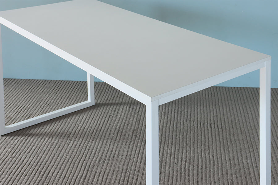 Office Table w/ White Top & Legs