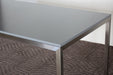DK43 - Office Table with Metal Frame and Grey Laminate Top