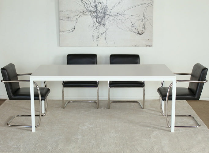 DK44 - 6' Office Table with White Laminate Top
