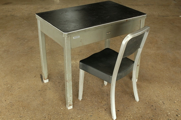 Small Gray Metal Table