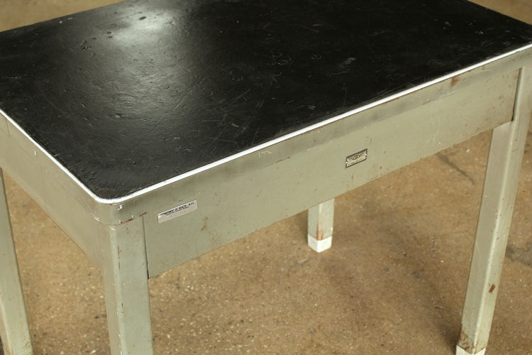 Small Gray Metal Table