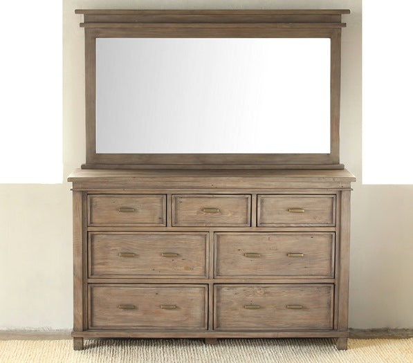 DR112 Settler 7 Drawer Dresser in Sundried Ash
