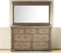 DR112 Settler 7 Drawer Dresser in Sundried Ash