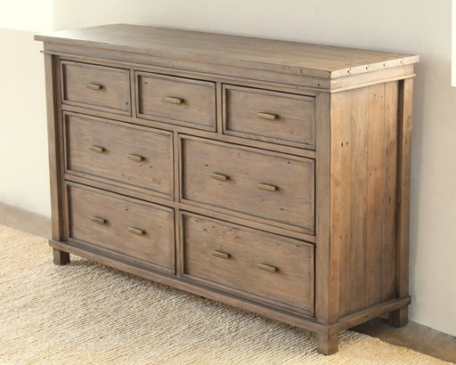 DR112 Settler 7 Drawer Dresser in Sundried Ash