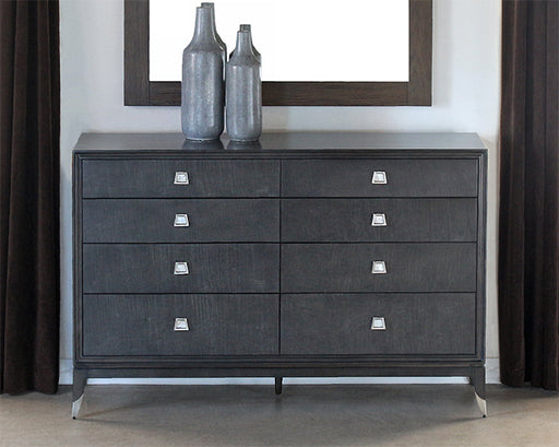 DR126 Black Maple Dresser with Mother of Pearl Accents