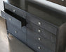 DR126 Black Maple Dresser with Mother of Pearl Accents
