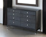 DR126 Black Maple Dresser with Mother of Pearl Accents