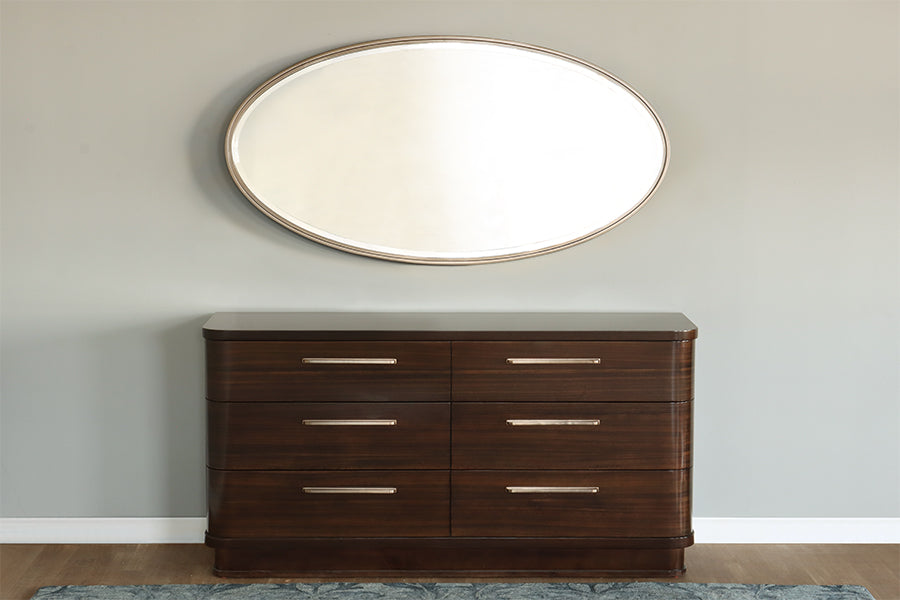 Dark Eucalyptus Dresser w/ Rounded Corners