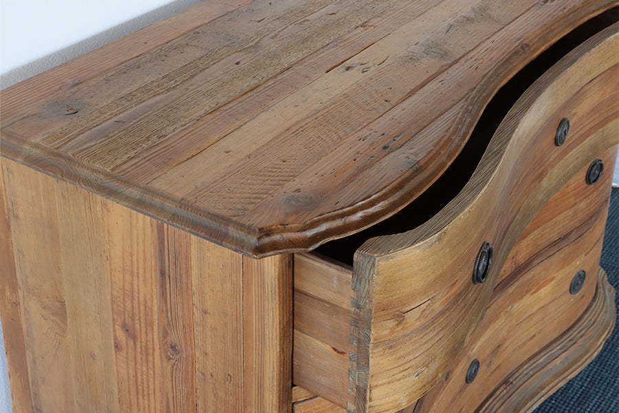 Bleached Pine 3-Drawer Chest