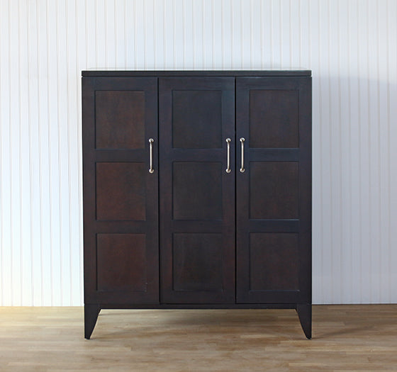 Dark Wooden Media Cabinet