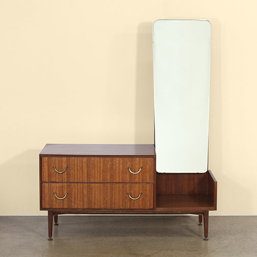 Vintage Mid-Century Dresser With Mirror