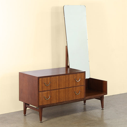 Vintage Mid-Century Dresser With Mirror