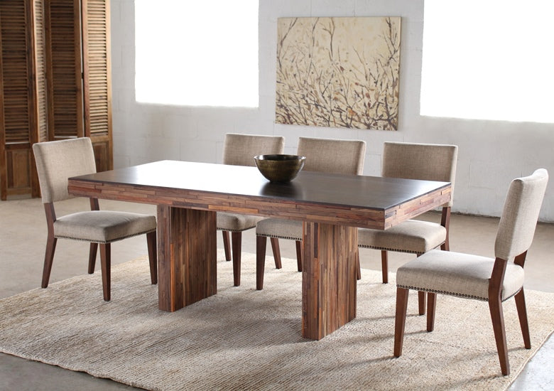DT103 - Recycled Wood Block Dining Table