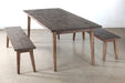 BH86 Weathered Hickory Dining Table
