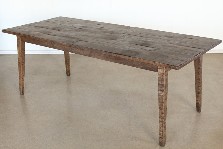 BH86 Weathered Hickory Dining Table