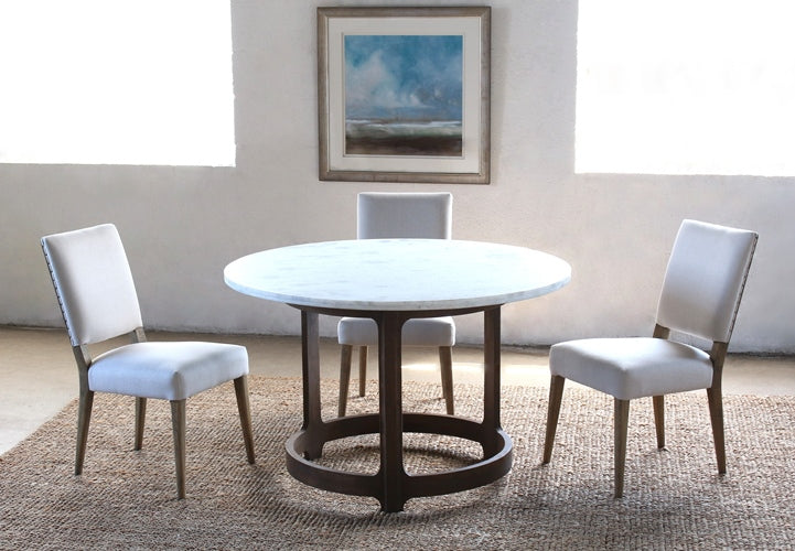 SC145 Linen Dining Chair with Oak Legs 